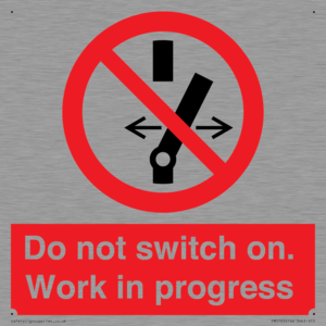 Do not switch on. Work in progress